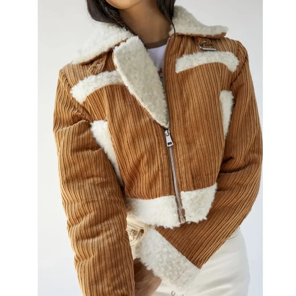 UO BDG Salem Corduroy Sherpa Jacket NWT in Size XS